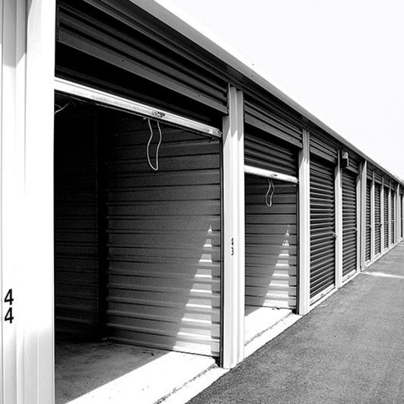 Storage Units Doors Open FPO BW